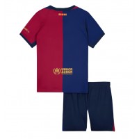 Maglia Calcio Barcelona Prima Divisa Bambino 2024-25 Manica Corta (+ pantaloncini)